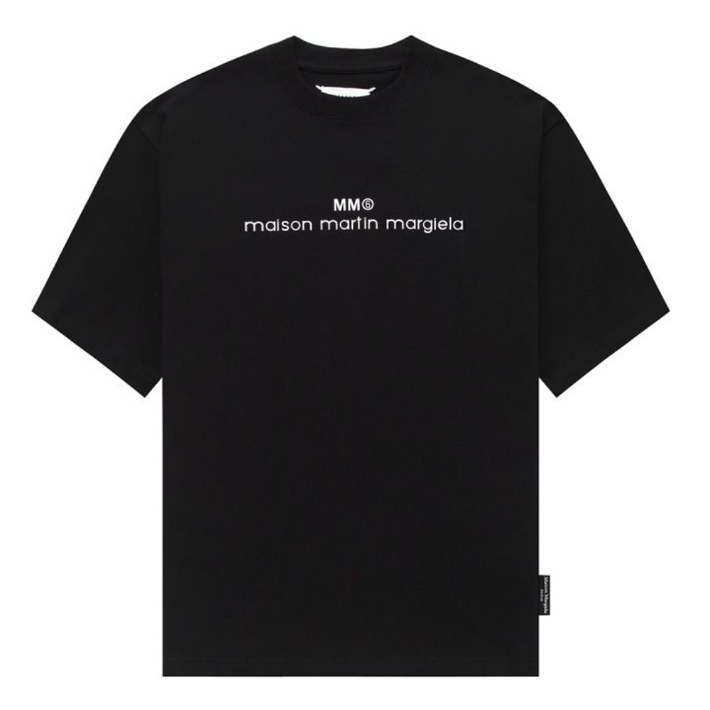 [국내배송] 마르지엘라 23 SS Maison Mariela 후로피 로고 4 스티지 티셔츠 블랙