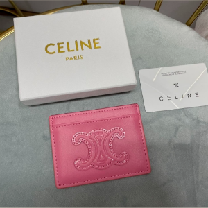 [국내배송] 셀린느 CELINE 퀴르 트리오페 카드 홀더 핑크