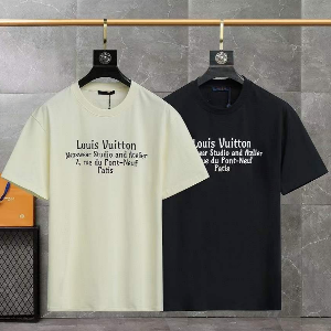 [국내배송] 루이비통 LOUIS VUITTON LV 백로고 라운드 티셔츠 2color