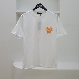 [국내배송] 크롬하츠 23 SS CHROME HEARTS 야광 로고 프린팅 티셔츠 화이트