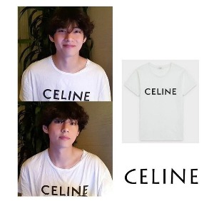 [국내배송] 셀린느 CELINE 2023 S/S 셀린느 커플 티셔츠 화이트