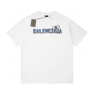 [국내배송] 발렌시아가 BALENCIAGA 2023 멀티나염 티셔츠 화이트