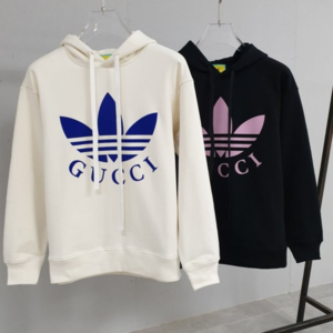 [국내배송] 구찌 아디다스 Gucci x Adidas.23FW 자수 불꽃 벨벳 로고 후드 2color