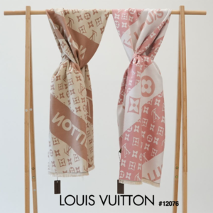 [국내배송] 루이비통 LOUIS VUITTON 에센셜 모노그램 사선 패턴 울 머플러 2color