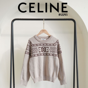 [국내배송][반품가능] 셀린느 CELINE 여성 트리오페 크루넥 니트 스웨터