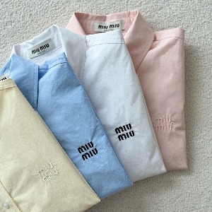 [국내배송] 미우미우 MIUMIU 포플린 셔츠 4color