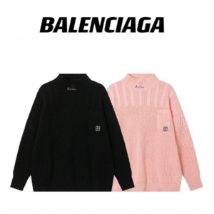 [국내배송] 발렌시아가 BALENCIAGA 캐시미어 BB포켓 스웨터 2color