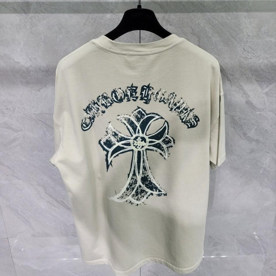 [국내배송] 크롬하츠 CHROME HEARTS 십자가 야광 나염 반팔 티셔츠 2color