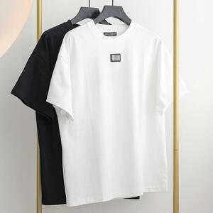 [국내배송][반품가능] 돌체앤가바나 D&amp;G 사각 은장 로고 반팔 티셔츠 2color