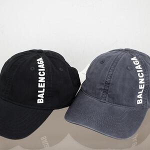 [국내배송][반품가능] 발렌시아가 BALENCIAGA 디스트레스 로고 캡 모자 2color