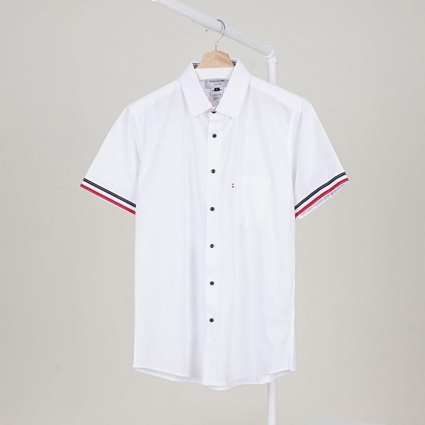 [국내배송][반품가능] 톰브라운 THOM BROWNE 남성 삼선 커프 포플린 셔츠